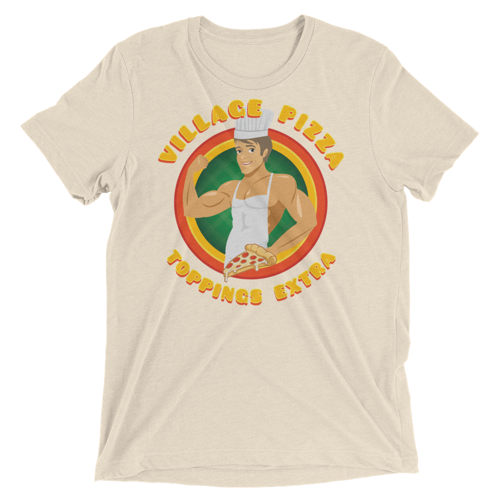 Village Pizza (Triblend)-Triblend T-Shirt-Swish Embassy