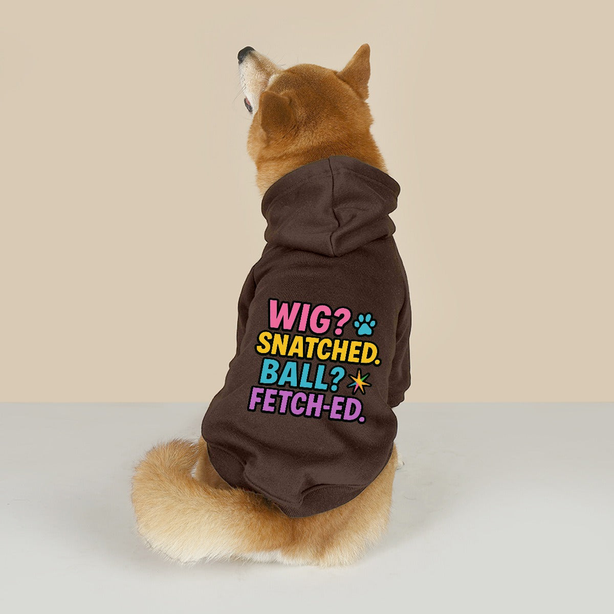 Wig Snatched Ball Fetched (Pet Hoodie)-Pet Hoodie-Swish Embassy