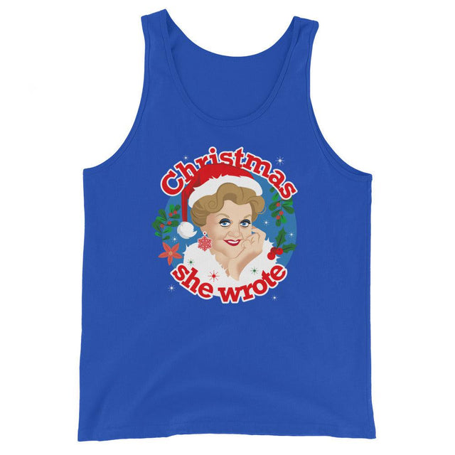 Xmas She Wrote (Tank Top)-Christmas Tanks-Swish Embassy