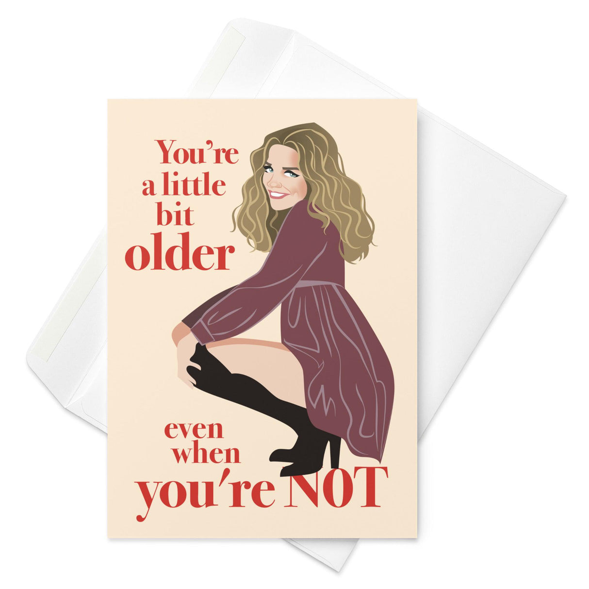 You're A Little Bit Older (Birthday Card)-Greeting Card-Swish Embassy