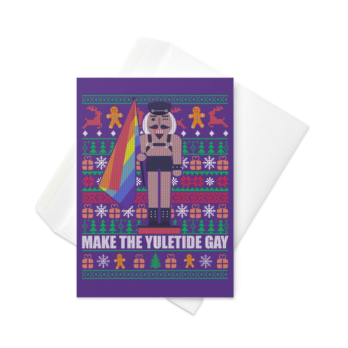 Yuletide Gay (Greeting Card)-Greeting Card-Swish Embassy