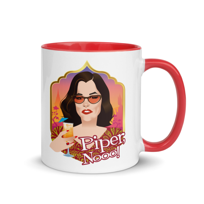 Debut garment mockup | Piper, Nooo! (Mug) | Red