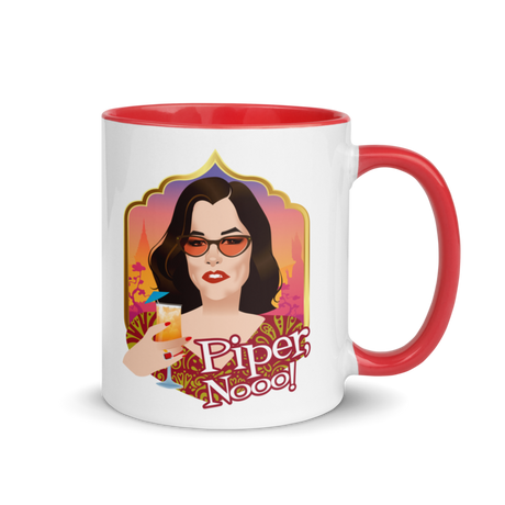 Debut garment mockup | Piper, Nooo! (Mug) | Red