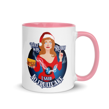 Rude Fruitcake (Mug) - Pink