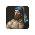 Boy with a Pearl Necklace coaster