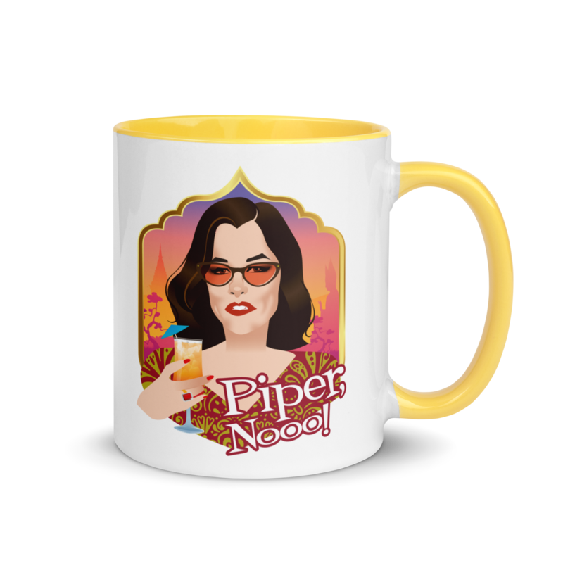 Debut garment mockup | Piper, Nooo! (Mug) | Yellow