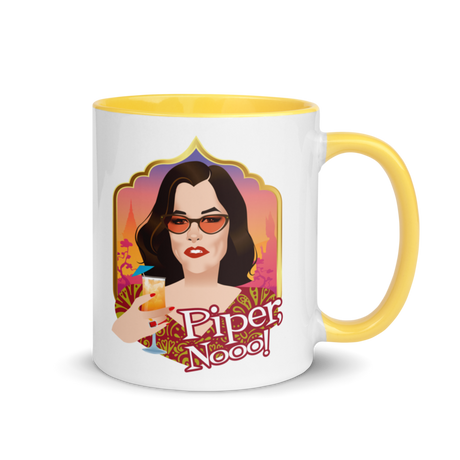 Debut garment mockup | Piper, Nooo! (Mug) | Yellow
