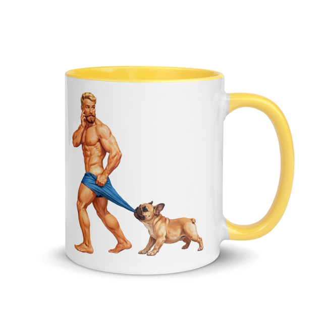 Pardon my Frenchie (Mug) - Yellow