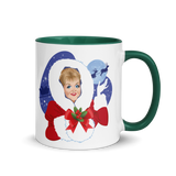 Debut garment mockup | Mrs Claus (Mug) | Dark Green