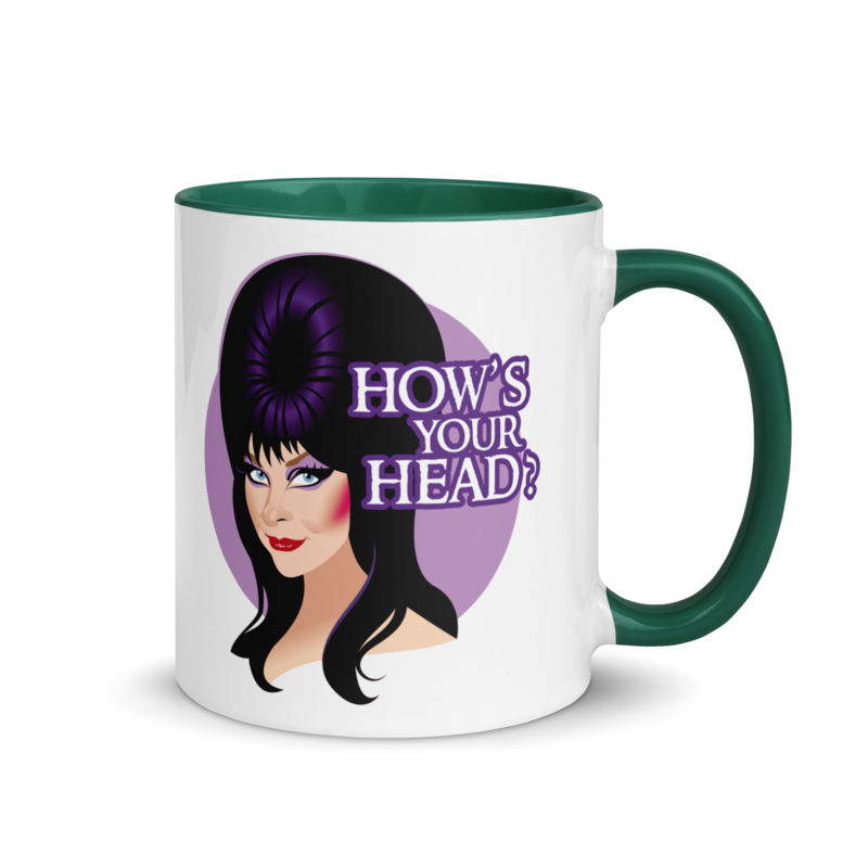 How's Your Head? (Mug) - Dark Green