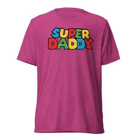 Super Daddy (Triblend) - Berry Triblend