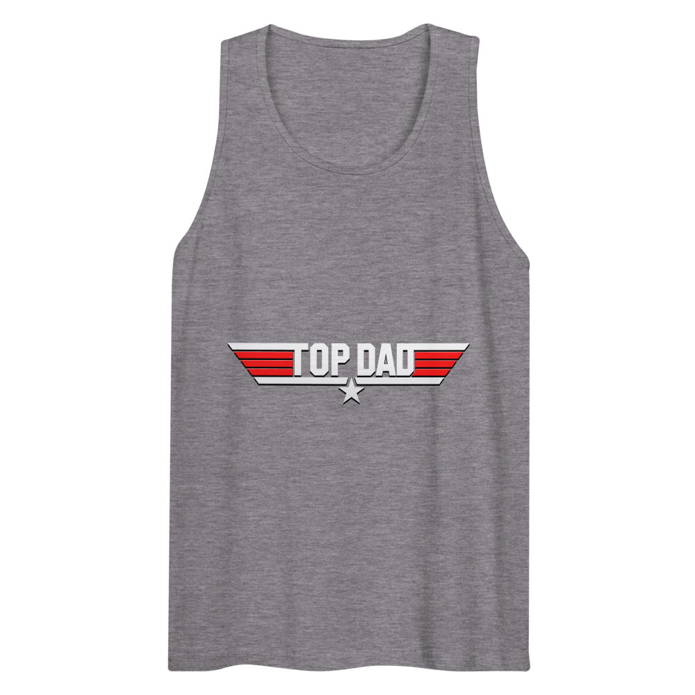 Top Dad/Daddy/Zad/Zaddy (Tank Top) - Athletic Heather