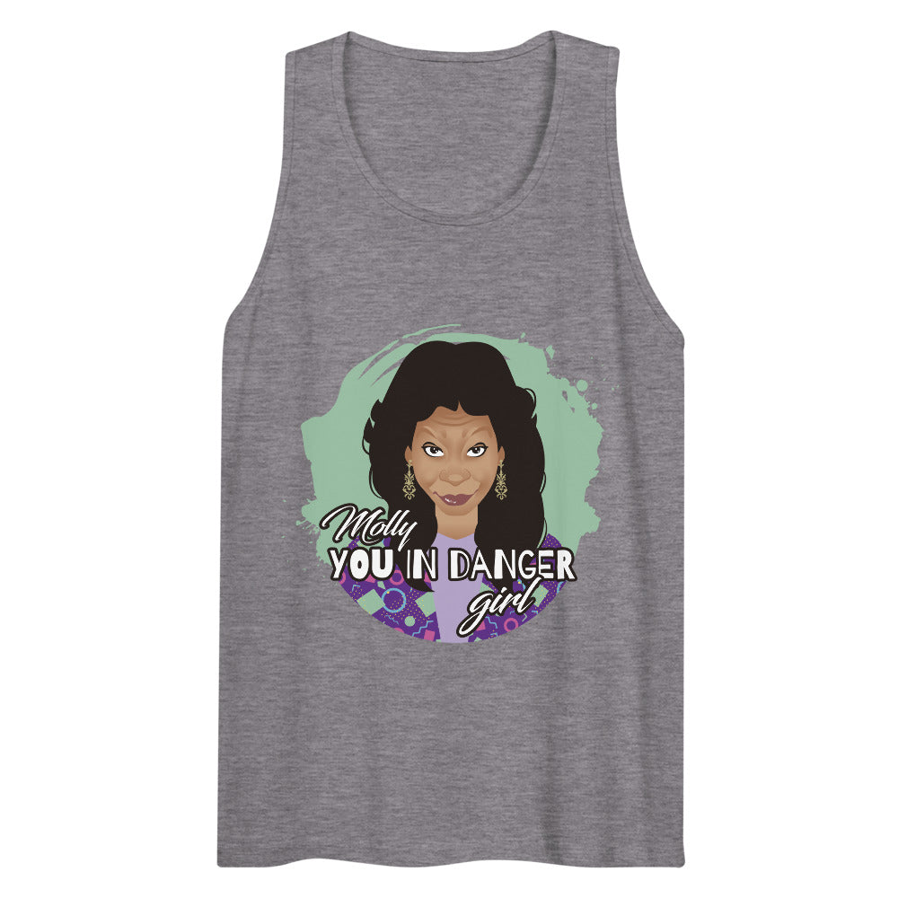 Molly You in Danger Girl (Tank Top) - Athletic Heather