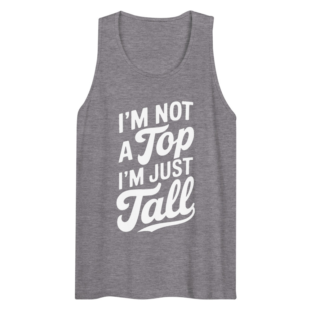 Debut garment mockup | I'm Not a Top (Tank Top) | Athletic Heather