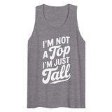 Debut garment mockup | I'm Not a Top (Tank Top) | Athletic Heather