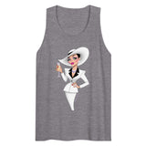 Debut garment mockup | Champagne & Shoulder Pads (Tank Top) | Athletic Heather