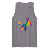 Debut garment mockup | Polygon Unicorn (Tank Top) | Athletic Heather