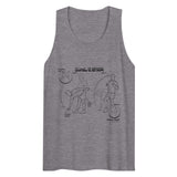 Debut garment mockup | Pliez et accrochez (Tank Top) | Athletic Heather