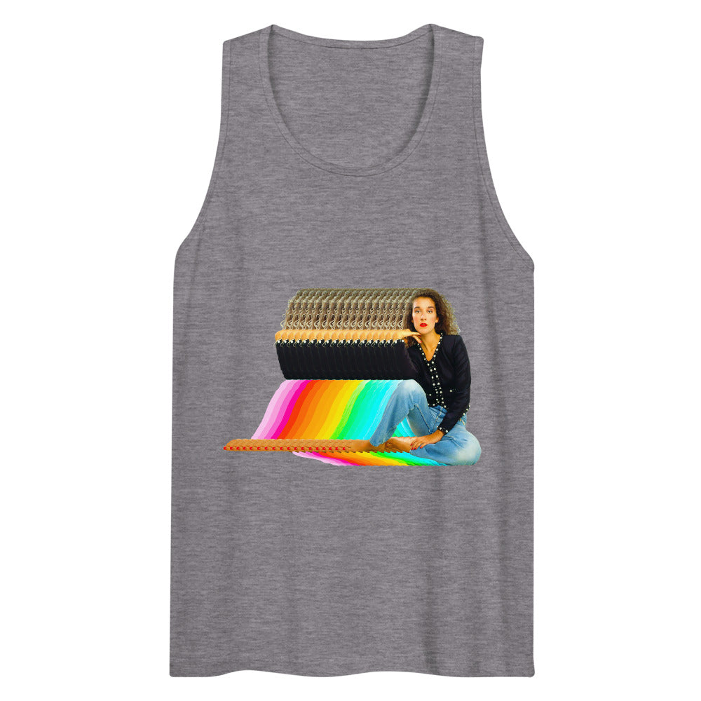 Debut garment mockup | Dion Stop Believin' (Tank Top) | Athletic Heather