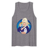 Debut garment mockup | Here Comes the Rainbow (Tank Top) | Athletic Heather
