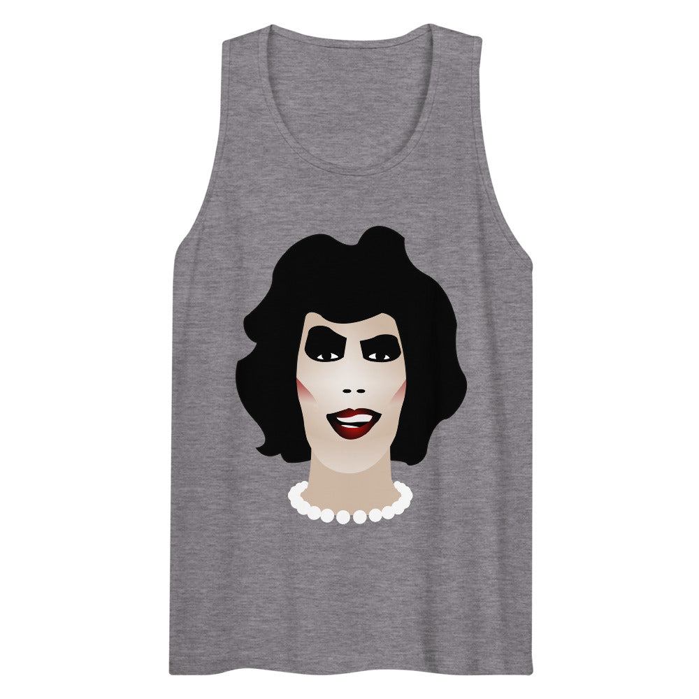 Debut garment mockup | Frank N Furter (Tank Top) | Athletic Heather