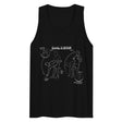 Debut garment mockup | Pliez et accrochez (Tank Top) | Black