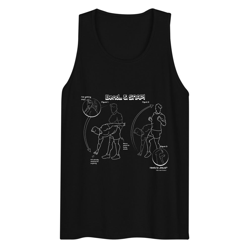 Debut garment mockup | Pliez et accrochez (Tank Top) | Black