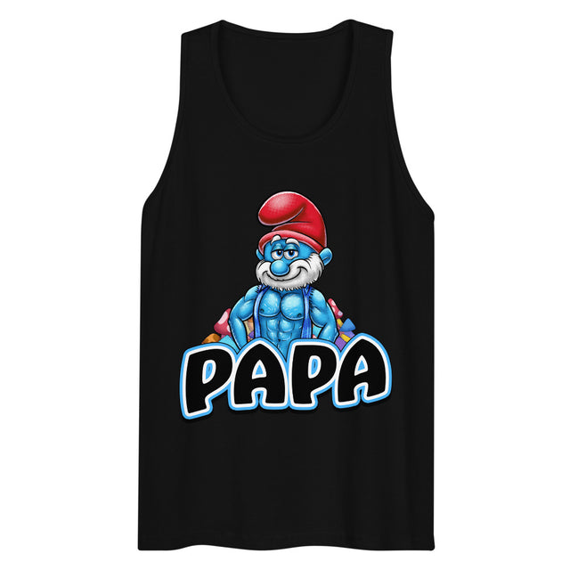 Debut garment mockup | Brawny Papa (Tank Top) | Black