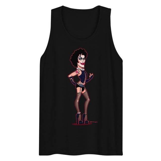 Debut garment mockup | Transylvanian (Tank Top) | Black