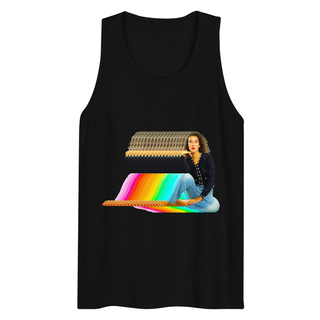 Debut garment mockup | Dion Stop Believin' (Tank Top) | Black