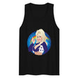 Debut garment mockup | Here Comes the Rainbow (Tank Top) | Black