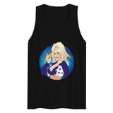 Debut garment mockup | Here Comes the Rainbow (Tank Top) | Black