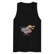 Debut garment mockup | Chicken Ranch (Tank Top) | Black