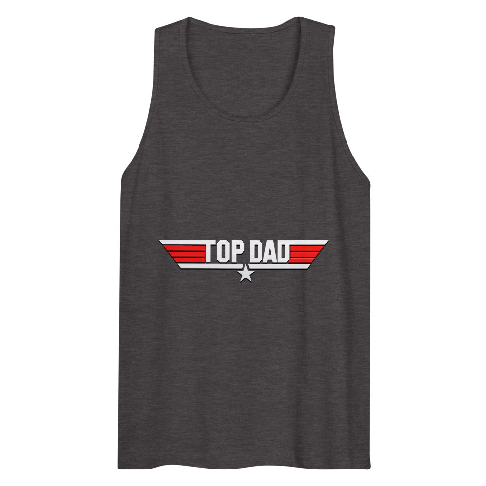Top Dad/Daddy/Zad/Zaddy (Tank Top) - Charcoal Heather