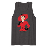 Debut garment mockup | The Ex-Wife (Tank Top) | Charcoal Heather