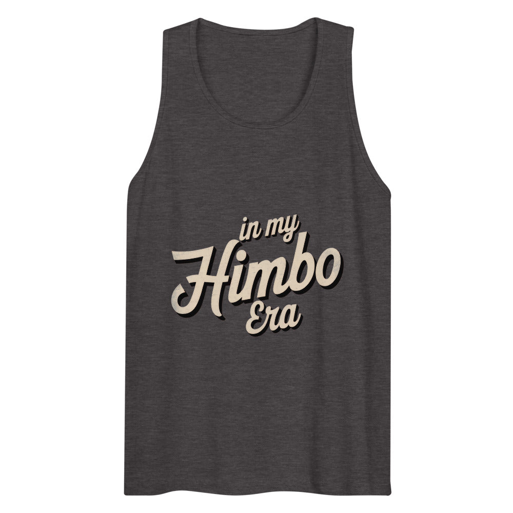 Debut garment mockup | In My Himbo Era (Tank Top) | Charcoal Heather
