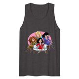 Debut garment mockup | Southern Belles (Tank Top) | Charcoal Heather