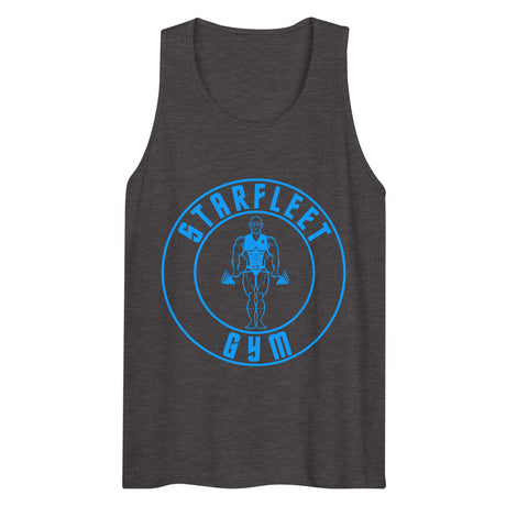 Debut garment mockup | Starfleet Gym (Tank Top) | Charcoal Heather