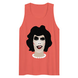 Debut garment mockup | Frank N Furter (Tank Top) | Coral