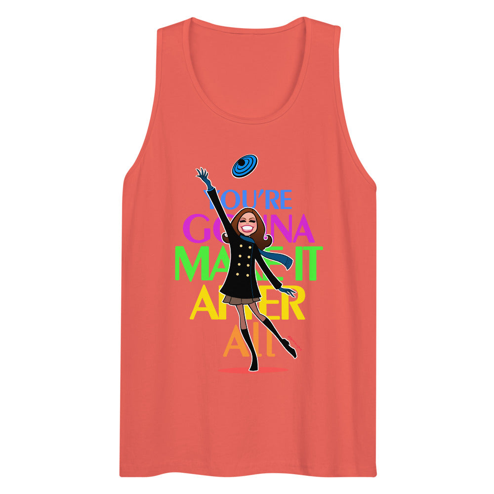 Debut garment mockup | You're Gonna Make It (Tank Top) | Coral