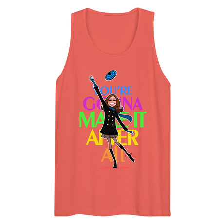 Debut garment mockup | You're Gonna Make It (Tank Top) | Coral