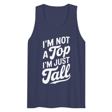 I'm Not a Top (Tank Top) - Harbor Blue