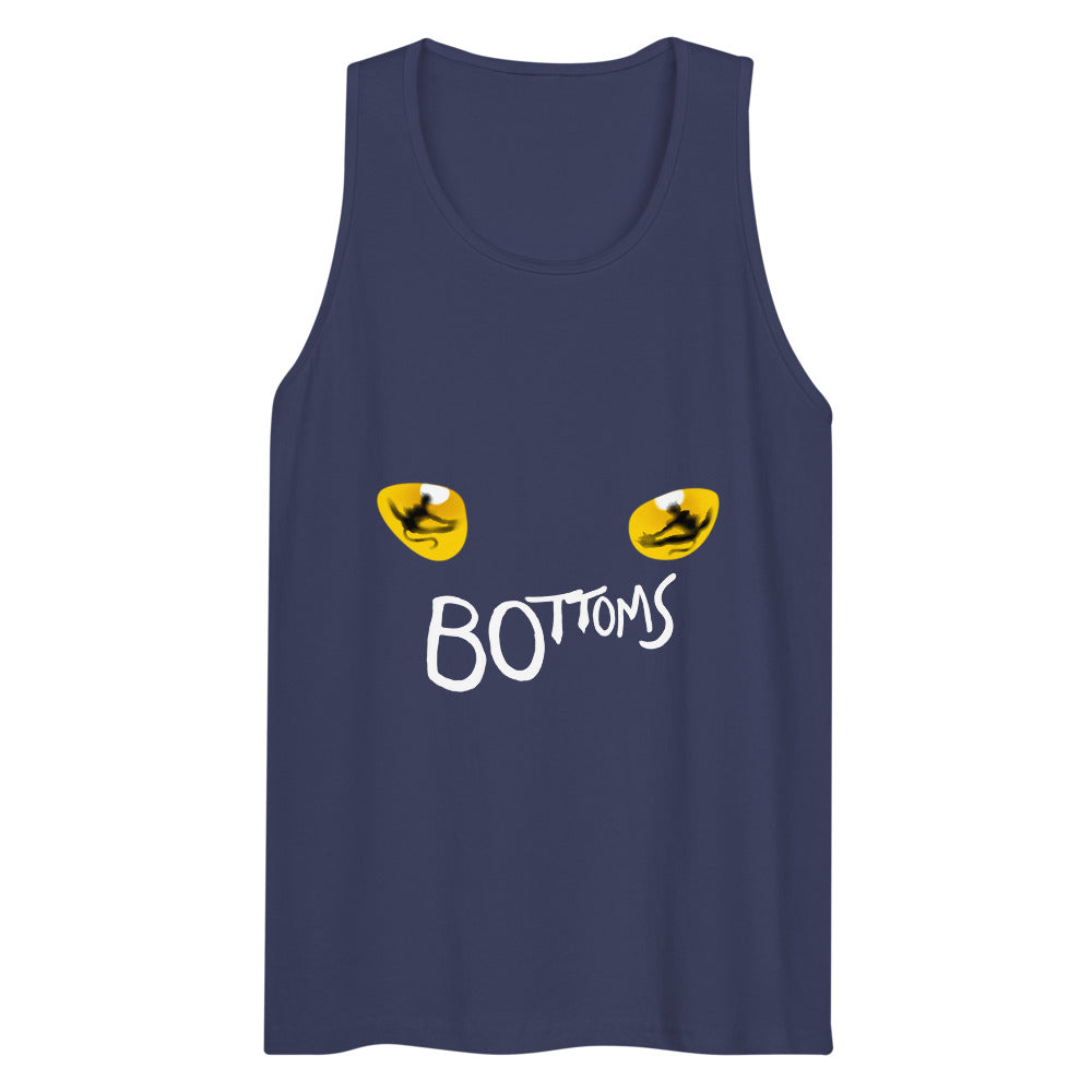 Debut garment mockup | Feline Position (Tank Top) | Harbor Blue