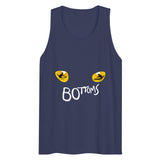 Debut garment mockup | Feline Position (Tank Top) | Harbor Blue