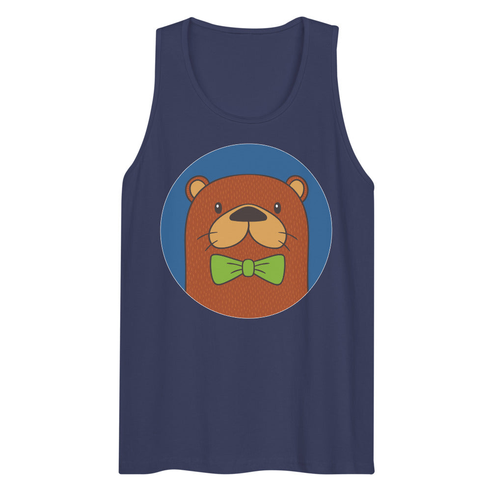 Debut garment mockup | Otter than Most (Tank Top) | Harbor Blue