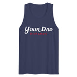Debut garment mockup | Your Dad is my Cardio (Tank Top) | Harbor Blue