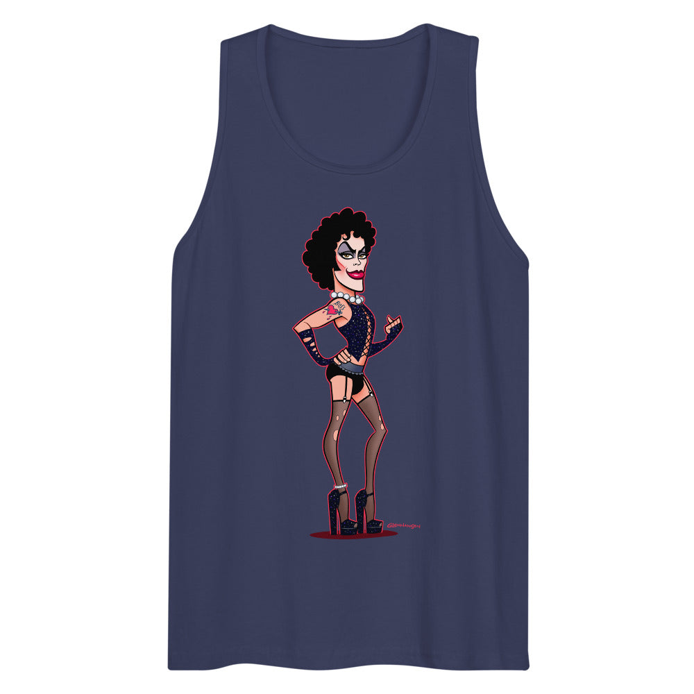 Debut garment mockup | Transylvanian (Tank Top) | Harbor Blue