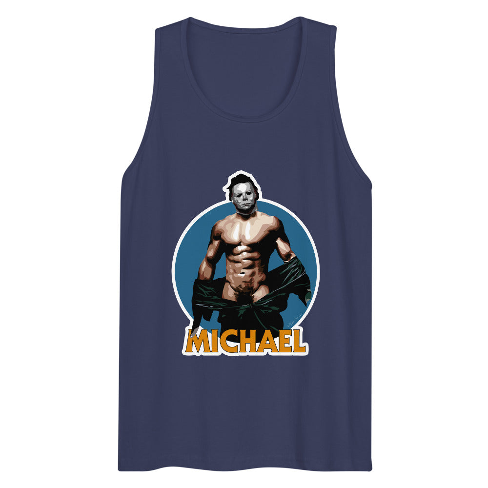 Debut garment mockup | Michael (Tank Top) | Harbor Blue