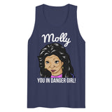 Debut garment mockup | Molly You in Danger Girl (Tank Top) | Harbor Blue