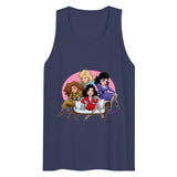 Debut garment mockup | Southern Belles (Tank Top) | Harbor Blue